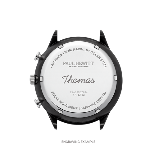 Paul Hewitt Chrono Uhr Schwarz Räumungsverkauf