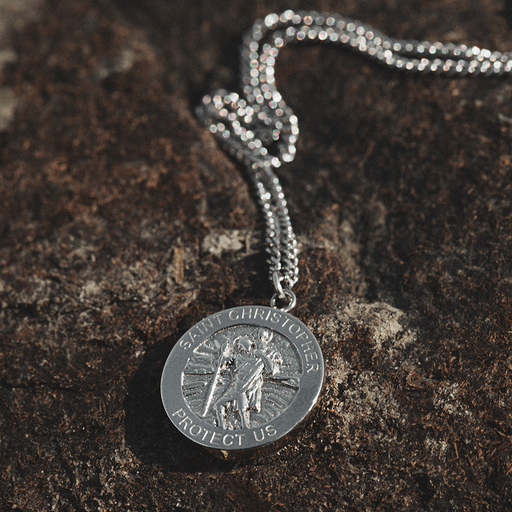 Paul Hewitt Men's St. Christopher Halskette Silber Tiefpreis