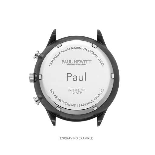 Paul Hewitt Chrono Uhr Gun Metal Weiß Super Sparpreis