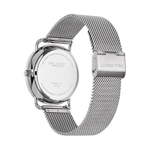 Paul Hewitt Sailor 39 mm Uhr Silber Weiß Begrenzte Freigabe