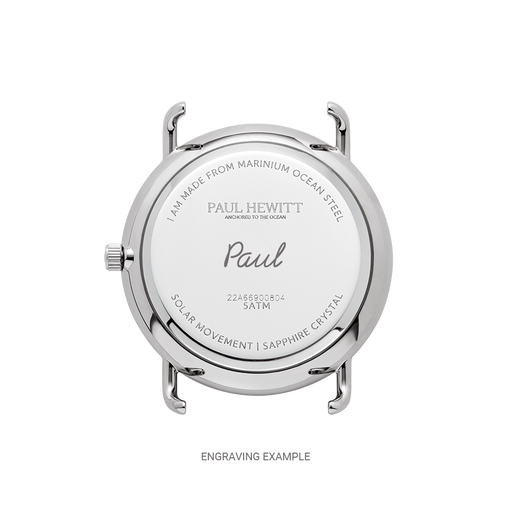 Paul Hewitt Sailor 39 mm Uhr Silber Weiß Begrenzte Freigabe
