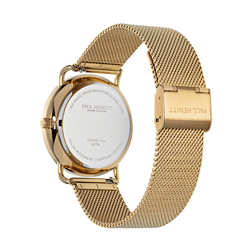 Paul Hewitt Sailor 39 mm Uhr Gold Blau Letzte 3 Tage