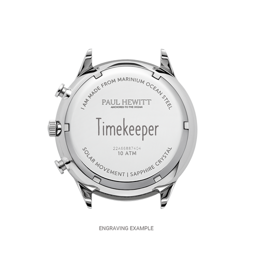 Paul Hewitt Chrono Uhr Silber Weiß Bis zu 50% Rabatt