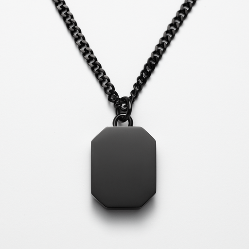Paul Hewitt Men's Octagonal Halskette Anchor Schwarz Nur für heute