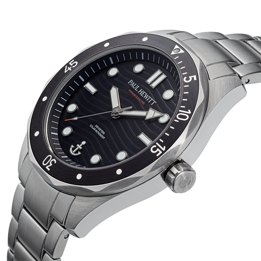Paul Hewitt Ocean Diver Uhr Silber Schwarz Nur noch ein Tag übrig