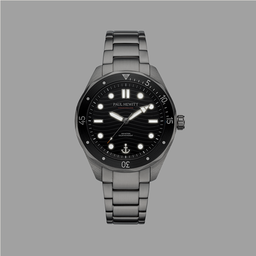 Paul Hewitt Ocean Diver Uhr Silber Schwarz Nur noch ein Tag übrig