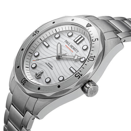 Paul Hewitt Ocean Diver Uhr Silber Weiß Clearance-Verkauf