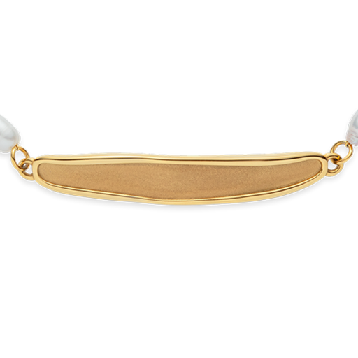 Paul Hewitt Engravable Plate Pearl Armkette Gold Black Friday Preise