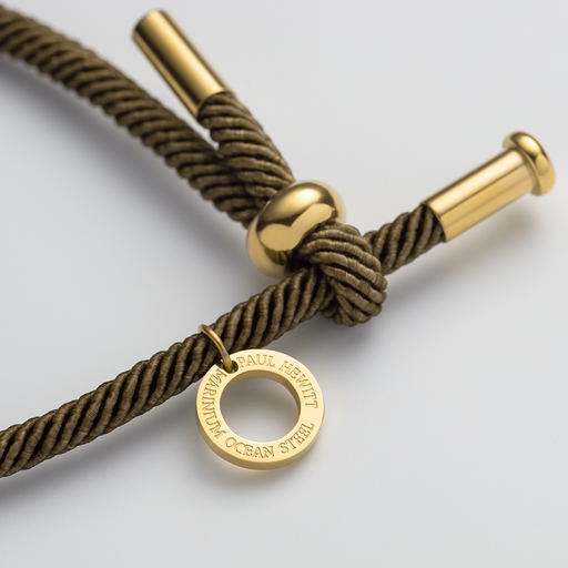 Paul Hewitt Vitamin Sea Armband Gold Olive Fabrikverkauf