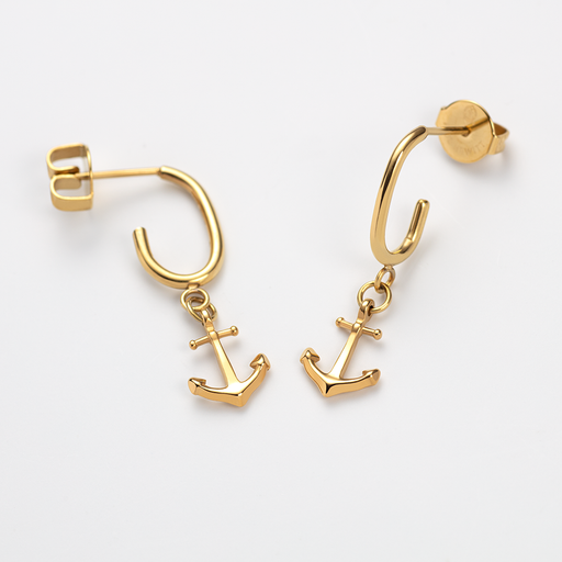 Paul Hewitt The Anchor II Hoops Ohrring Gold Rabatt