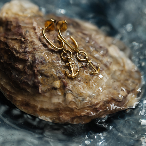 Paul Hewitt The Anchor II Hoops Ohrring Gold Rabatt