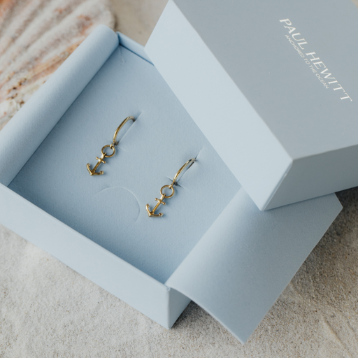 Paul Hewitt The Anchor II Hoops Ohrring Gold Rabatt