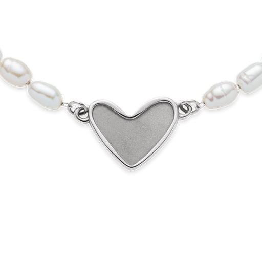Paul Hewitt Engravable Heart Pearl Armkette Silber Vatertagsangebot