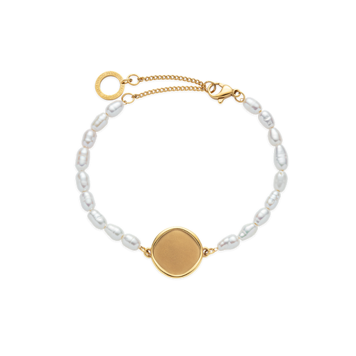 Paul Hewitt Engravable Coin Pearl Armkette Gold Heißer Verkauf