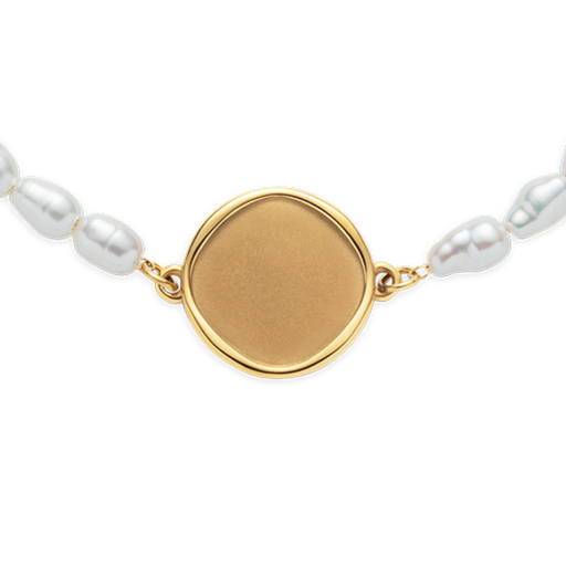 Paul Hewitt Engravable Coin Pearl Armkette Gold Heißer Verkauf