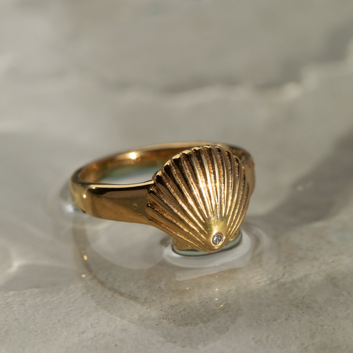 Paul Hewitt Scallop Ring Gold Bestseller
