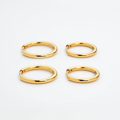 Paul Hewitt Treasures of the Sea Hoops Ohrring Gold Riesige Ersparnisse