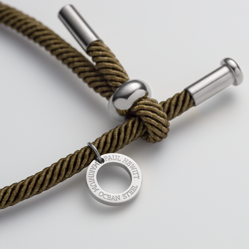 Paul Hewitt Vitamin Sea Armband Silber Olive Günstiger Verkauf