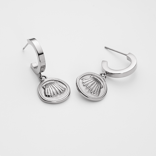 Paul Hewitt Scallop Coin Ohrring Silber Fabrikverkauf