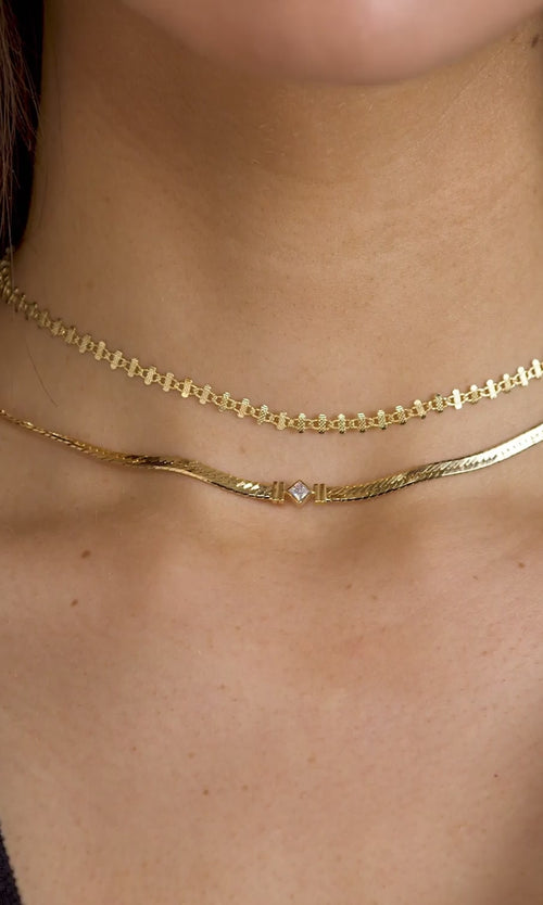 Paul Valentine Retro Sparkling Necklace Kauf eins, bekomm eins gratis