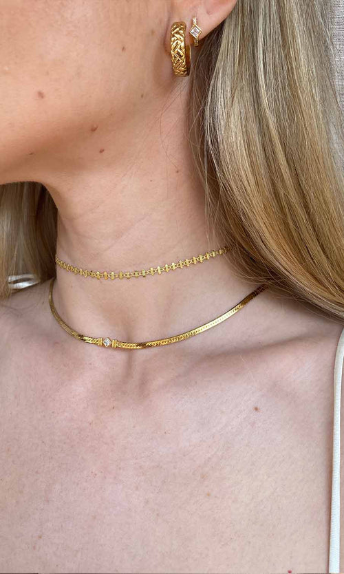 Paul Valentine Retro Sparkling Necklace Kauf eins, bekomm eins gratis