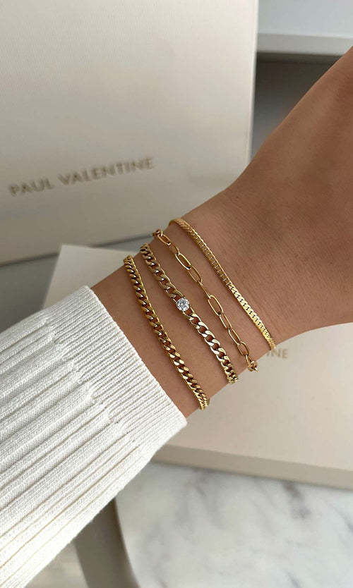 Paul Valentine Brilliant Curb Bracelet Sonderangebote