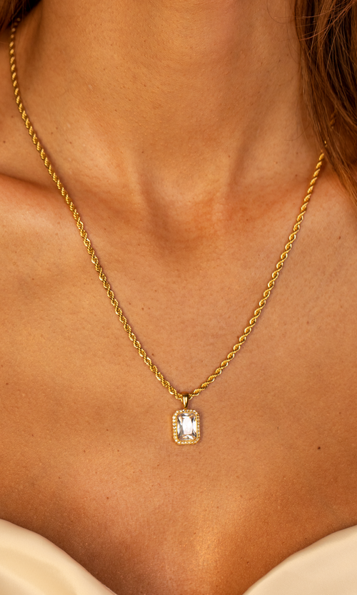 Paul Valentine Pavé Emerald Necklace VIP-Rabatte