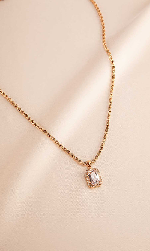 Paul Valentine Pavé Emerald Necklace VIP-Rabatte
