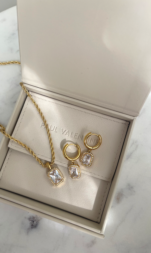 Paul Valentine Pavé Emerald Necklace VIP-Rabatte