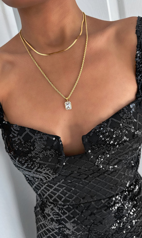 Paul Valentine Brilliant Sleek Necklace Tiefpreis
