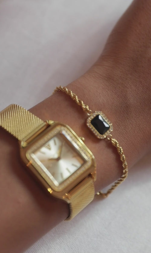 Paul Valentine Pavé Emerald Black Bracelet Bis zu 60% Rabatt
