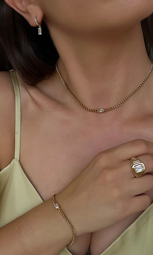 Paul Valentine Emerald Ring White 50% Rabatt für begrenzte Zeit