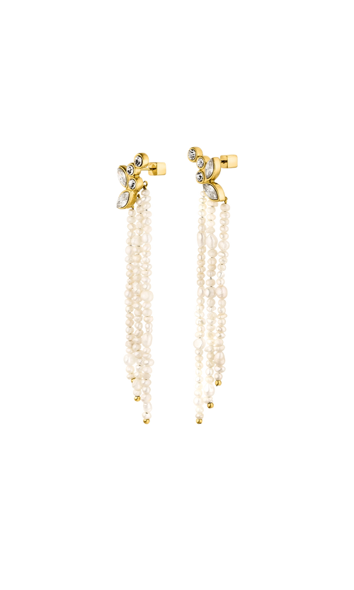 Paul Valentine Adorn Earrings Pearl Tassel VIP-Rabatte