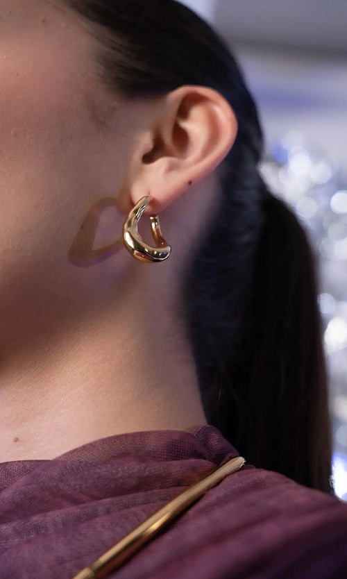Paul Valentine Molten Twisted Hoops 50% Rabatt mit kostenlosem Versand