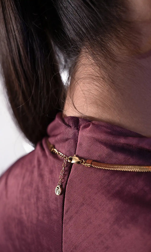 Paul Valentine Molten Sleek Necklace Im Verkauf