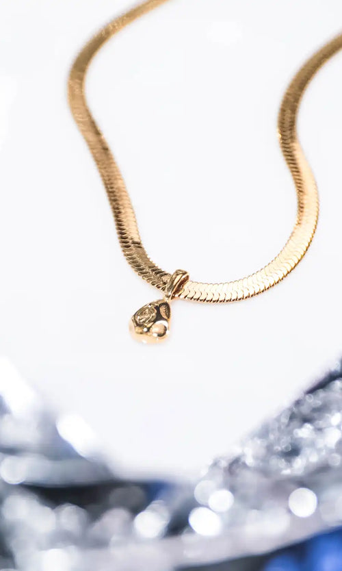 Paul Valentine Molten Sleek Necklace Im Verkauf