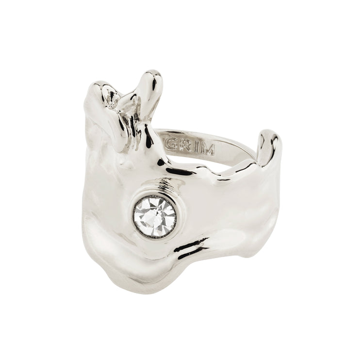 Pilgrim GIA recycelter Kristall Ring versilbert Bis zu 65% Rabatt