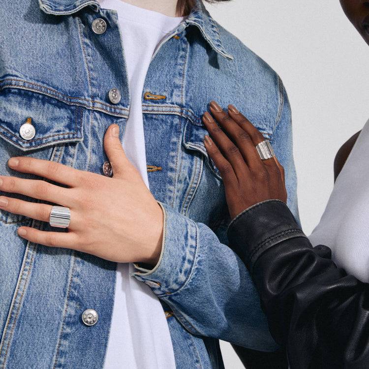 Pilgrim LAUREL recycelter Ring versilbert Nur für heute
