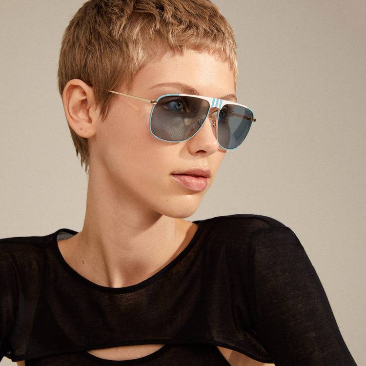 Pilgrim YANARA Sonnenbrille Blau/Gold Black Friday Preise