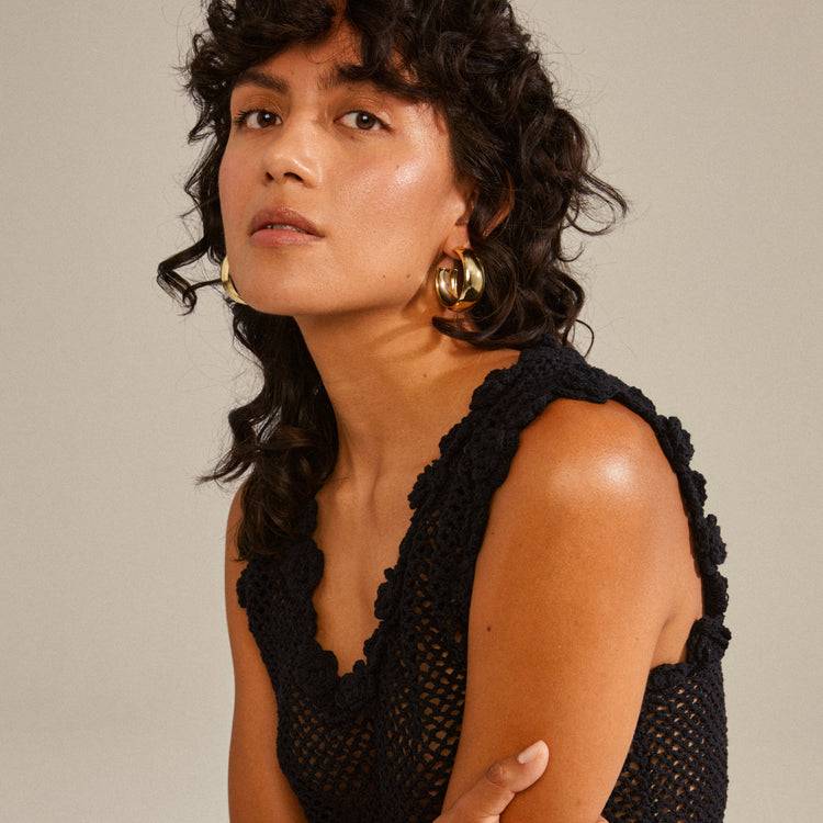 Pilgrim NAIA recycelte mega-chunky Hoops vergoldet Rabatte dieses Monats