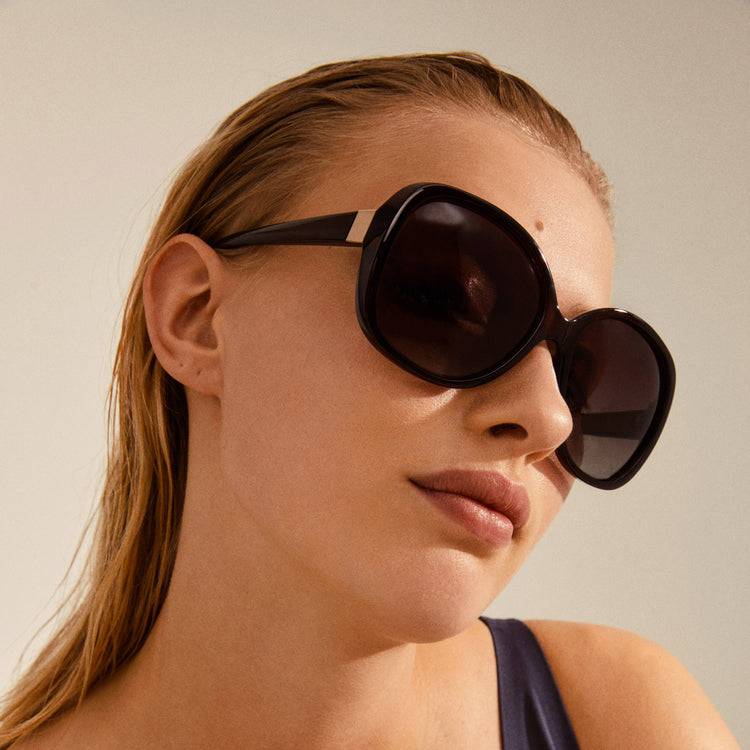 Pilgrim PARKER Oversized-Retro-Sonnenbrille, Braun Vatertagsangebot