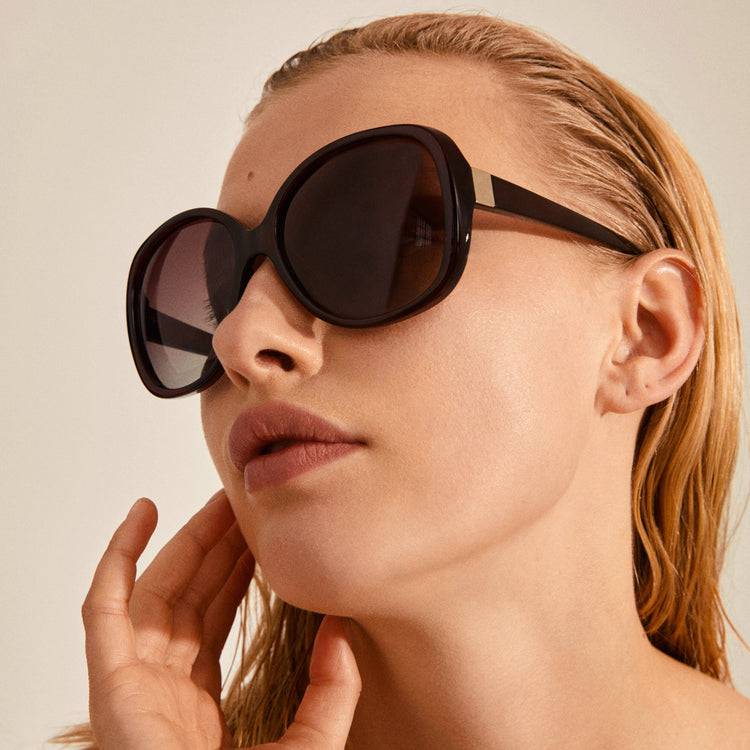 Pilgrim PARKER Oversized-Retro-Sonnenbrille, Braun Vatertagsangebot