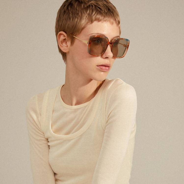 Pilgrim ALIET Sonnenbrille Mehrfarbig/Gold Lagerräumung