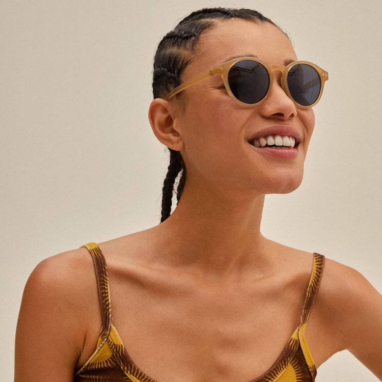 Pilgrim KYRIE Sonnenbrille Hellbraun/Gold Top Angebot