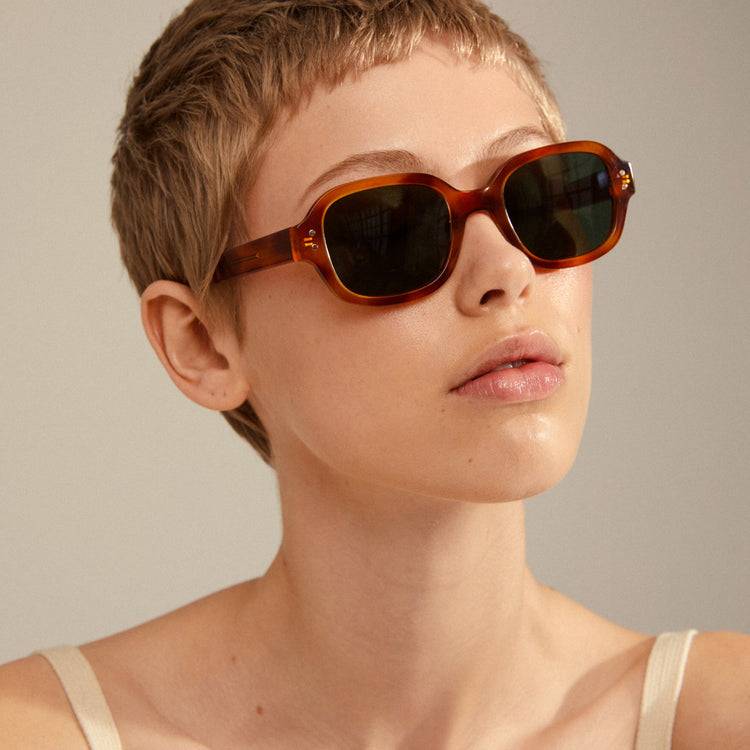 Pilgrim NELLA Recycelte Sonnenbrille Schildpatt-Braun/Gold Online Outlet