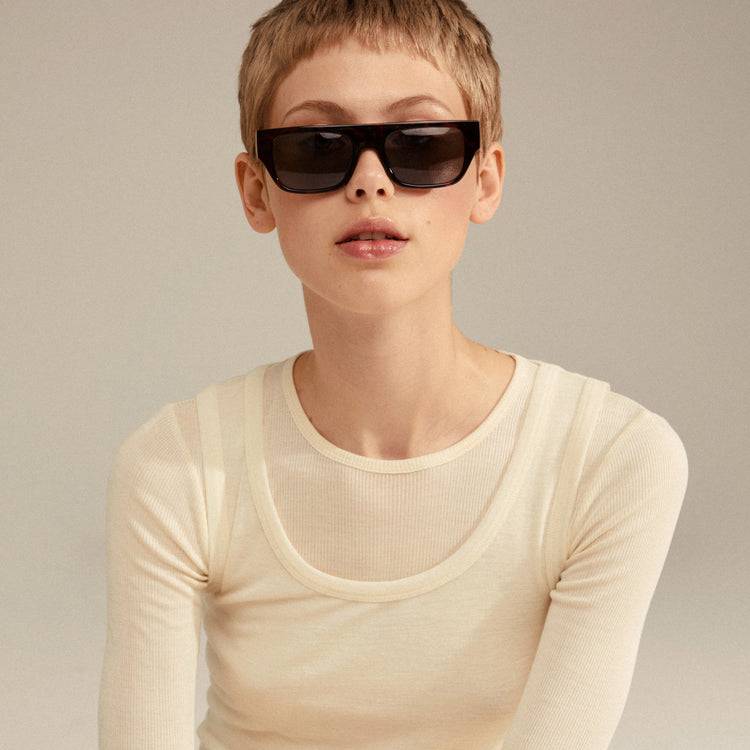 Pilgrim ENIEL Recycelte Sonnenbrille Schildpatt-Braun/Gold Saisonale Angebote