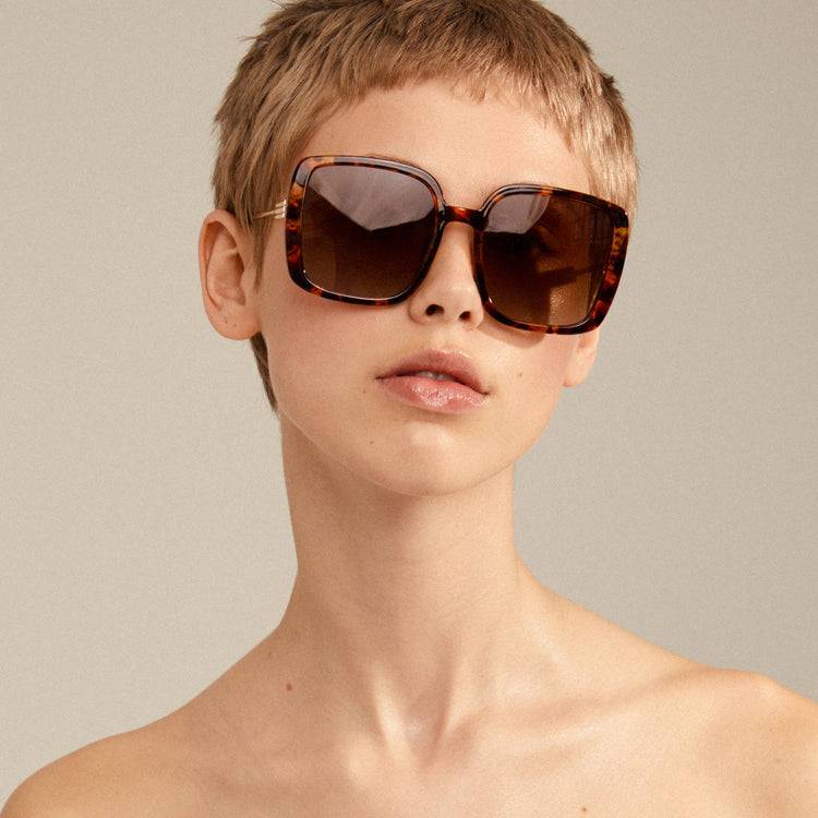 Pilgrim ALIET Sonnenbrille Schildpatt-Braun/Gold Tägliche Deals