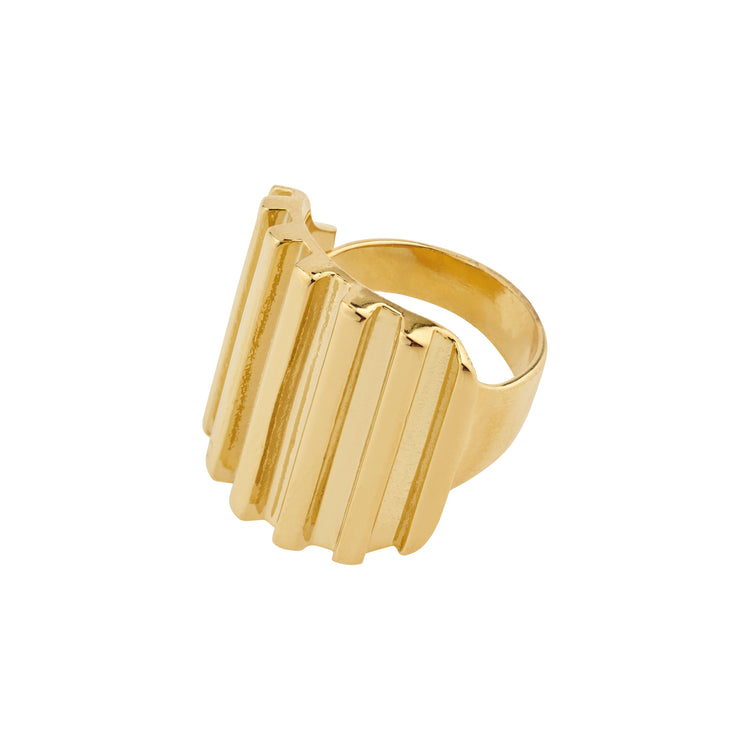Pilgrim LAUREL recycelter Ring vergoldet Sonderangebote