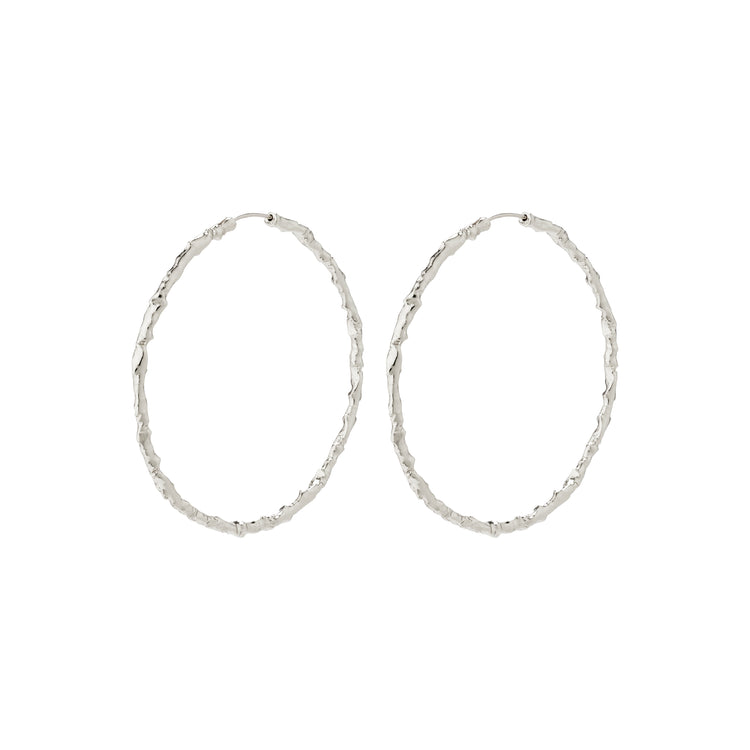 Pilgrim SUN recycelte Mega-Hoops versilbert Sonderangebot der Fabrik