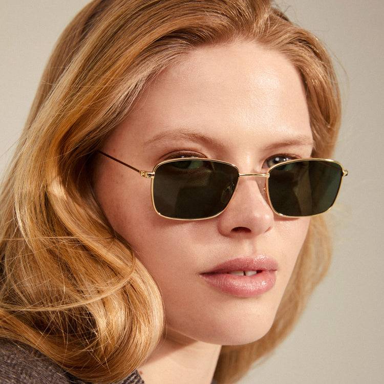 Pilgrim YEIDER Sonnenbrille Grün/Gold Fabrikverkauf